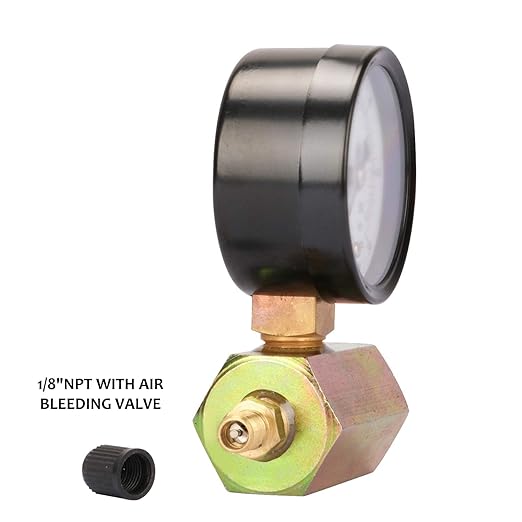 MEASUREMAN 2" Steel Gas Pressure Test Gauge Assembly, 3/4" FNPT Connection, 0-60Psi/kpa, +/-3-2-3% Accuracy