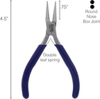 The Beadsmith 3-Piece Pliers Set – Kit Includes: Chain Nose, Round Nose and Flush Cutter with Tungsten Carbide Blades – Make Bracelets, Necklaces & Earrings – Tools for Jewelry Making