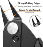 BOENFU Precision Wire Cutter Jewelry Zip Tie Cutters 5 Pack Flush Cutters Nippers Small Side Cutting Pliers for 3d Print, Plastic Models, Jewelry, Electronics, Black, 5 Inches