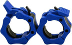 Barbell Clamps 2 inch, Heavy Duty Exercise Collars 2" Quick Release Pair of Locking Pro Olympic Weight Bar Plate Locks Collar Clips for Workout Weightlifting Fitness Training Blue