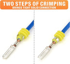 iCrimp Sealed Waterproof Terminals Crimping Tool Wire Crimper for Delphi Metri-Pack 150, 280 & Weather-Pack Terminals AWG24-14