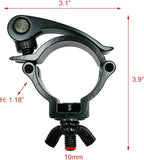Lighting Clamp 2 Inch Truss Quick Release Mount Heavy Duty 220 Lbs Fit 48-51mm OD Pipe truss F34 Black