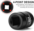 CASOMAN 3/4-Inch Drive 13/16-Inch Square Impact Socket, 4-Point, SAE, CR-MO