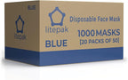 Disposable Face Masks - 1,000 PCS - for Home & Office - Breathable & Comfortable Filter