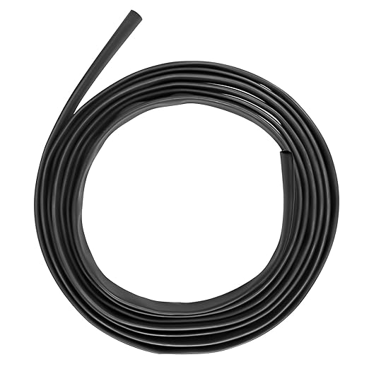 XHF UL Listed 3/4 Inch 10Ft 3:1 Waterproof Heat Shrink Tubing Roll Marine Grade Adhesive Lined Heat Shrink Tube, Insulation Sealing Oil-Proof Wear-Resistant Black