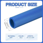uxcell Pipe Insulation Tube Foam, 1" ID x 3/16" Thick x 1.64ft Foam Pipe Cover Non-Slip Hollow Tubing Guitar Air Conditioner Stand Fitness Equipment Handles, Blue