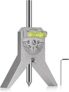 Pipe Center Finder, Marker Centering Tool, Pipefitter Tools, Safety Pipe Marker Centering Head Tool, 4in Y Type Base, with Adjustable Dial Bubble Protractor