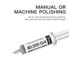 Diamond Polishing Compound Kit of 6 Polishing Lapping Paste 80,000 to 450 Grit for Glass Watch Marble Metal Resin Rock Jewelry Etc. with High Concentration of Diamond Powder Scratch Remover Repair