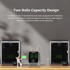 2025 Official CREALITY Space Pi Filament Dryer Plus, 2 Spools Double 360° 160W PTC Fast Heating 3D Printer Filament Dryer Box, 4'' LCD Touch Screen, One-Key Set 3D Filament Drying for PLA PETG ABS TPU