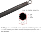 MECCANIXITY Spring Tube Bender OD 23.8mm/0.94" Steel Spring Pipe Bending Tubes 1000mm/39.37" Long for 1" PVC Pipe(ID 25mm) in Home Renovations,Electrician Wiring Bending Pipe(insert-pipe use)
