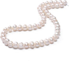 Natural Pearl Beads Potato 6-7mm White Freshwater Cultured Loose Gemstone Beads for DIY Jewelry Making 13.8''/Strand HQ