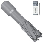 KEENTECH Carbide-Tipped Annular Cutter, 3/4" Diameter x 2" Depth, 3/4" Weldon Shank (2 Flat), High Speed Cutting TCT Mag Drill Bit with Pilot Pin for Harder Material, Stainless Steel, Cast Iron