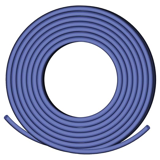 XHF 3/32 Inch 20Ft 3:1 Waterproof Heat Shrink Tubing Roll Marine Grade Adhesive Lined Heat Shrink Tube, Insulation Sealing Oil-Proof Wear-Resistant Blue