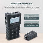 Mcbazel Network Cable Tester, Ethernet Cable POE Tester for CAT5e/CAT6/CAT6a,for Tracker Underground Line Finder for Home Repair