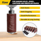 28-Piece Sanding Drum and Sleeve Kit for Drill - 2-Inch Length - Assorted Grits - Diameters of 1/2 in, 3/4 in, 1 in, and 1-1/2 inches