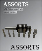 Assorts Lathe's High-Precision Live Revolving Center with MT-2 Shank, Featuring HSS Square Rotary Broach for Accurate and Efficient Metalworking Operations