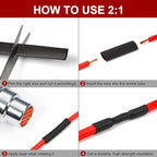 Chanzon 2:1 Ratio - 80Ft Roll - 5/32" (4mm) Heat Shrink Tubing 2:1(25M Total Length) White Polyolefin Sleeving Wrap Shrinking 2 to 1 1pcs