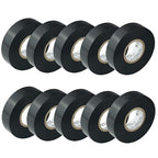 GTSE Black Electrical Tape, 10 Rolls – Waterproof, Industrial Grade Vinyl, 3/4 in x 66ft– Strong Self-Adhesive PVC Electric Tape for Wire Insulation, 7 Mil, 600V – UL/CSA Listed