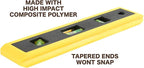 Mayes 10791 Torpedo Level 9", Compact Level Tool for Curved and Flat Surfaces, 3 High-Visibility Small Level Vials with V-Groove Edge, Leveling Tool Made in USA