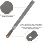 HARFINGTON Farmers Own Files 10 Inch High Carbon Steel Single Cut Flat Hand Rasp File for Deburring and Removing Material