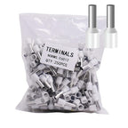 Fidioto 10AWG Wire Ferrules Terminals, 250pcs Red AWG10 Terminal Connector Wire Ferrule kit for Electric, Industrial, Chemical Industry, Power Control System, etc.