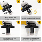 SHDIATOOL Diamond Drill Core Bits Set for Porcelain Hole Saw Cutter for Tile Marble Ceramic Granite Bricks Used for Angle Grinder Hand Drill Kit 5/8 inch-11 13pieces