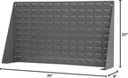Akro-Mils 98636 Heavy Duty Steel Louvered Panel Standing Work Bench Storage Rack Garage Organizer for Mounting AkroBin Storage Bins, 36-Inch L x 8-Inch W x 20-Inch H, Grey