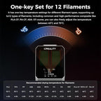 2025 Official CREALITY Space Pi Filament Dryer Plus, 2 Spools Double 360° 160W PTC Fast Heating 3D Printer Filament Dryer Box, 4'' LCD Touch Screen, One-Key Set 3D Filament Drying for PLA PETG ABS TPU