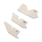 HFS (R) 18 Piece Angle Gauge Set with Pouch - Premium Stainless Steel