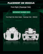 SCITOO Front Right Brake Caliper With Bracket 19B1618 Compatible For BMW 3i/325Ci, For BMW 325i 01-05 For BMW 325xi 01-05 For BMW 328Ci 00 For BMW 328i 99-00 For BMW Z3 01-02 For BMW Z4 03-07