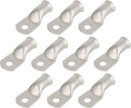 10pcs 4/0 AWG-3/8(M10) Tinned Copper Ring Terminals Battery Lugs, Heavy Duty Wire Lugs, Battery Cable Connectors