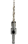 FTG USA #8 (11/64") Tungsten Carbide Tipped 82 Degree Countersink Drill Bit with Tapered Drill Bit, 1/4 Inch Quick Change Hex Shank and Allen Wrench