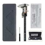 Digital Caliper Measuring Tool, IP54 Waterproof Stainless Steel Electronic Vernier Caliper 6 Inch/150mm Digital Micrometer with Large LCD Screen