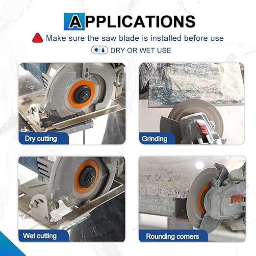 Rock Slab Grinding Disc - 4.5 inch Glass Cutter Disc (3pcs), Granite Cutting Disc, Diamond Grinder Wheel for Rock Slab, Stone, Tile, Marble, Granite, Glass Diamond Cutting Discs