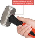 2lb Sledge Hammer - Heavy Duty Forged Steel Construction with Fiberglass Handle, Perfect for Demolition, Construction, and Driving Stakes