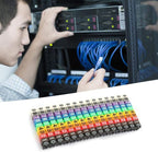 Clip on Wire Markers Wire Number Labels Colorful Cable Numbering Marker Tube for Marking The Color Coded Cables(150PCS KCM-1.5MM 1.5)