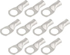 10pcs 4 AWG-1/2(M12) Tinned Copper Ring Terminals Battery Lugs, Heavy Duty Wire Lugs, Battery Cable Connectors