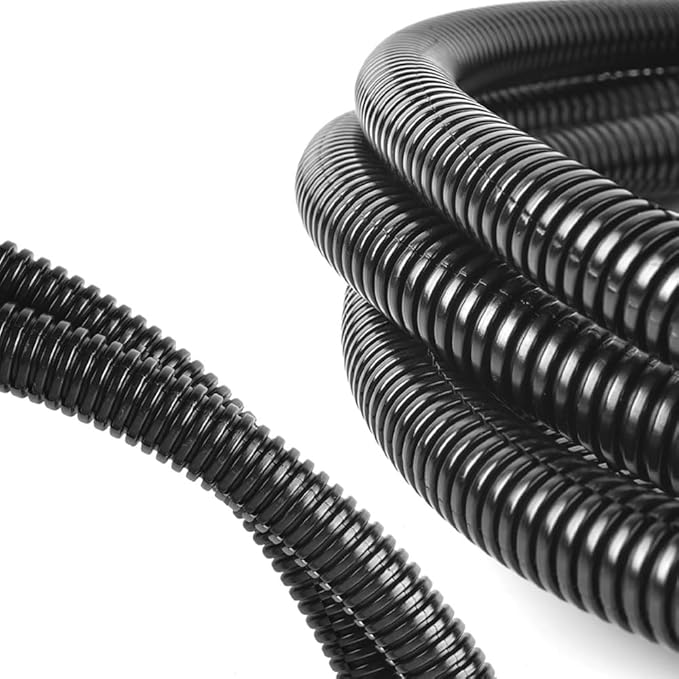 3/8"-32.8ft Split Wire Loom Tubing Cable Management Conduit Flexible Covers Cord Protectors