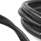 1/2"-32.8ft Split Wire Loom Tubing Cable Management Conduit Flexible Covers Cord Protectors