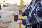 Johnson Level & Tool JLR300-UNV-RG Universal Green & Red Rotary Laser Detector, Dual Sided Detector, LED Backlit Display