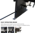 KAKA INDUSTRIAL Box and Pan Brake, 50-Inch Sheet Metal Brake, 16-Gauge Capacity Metal Break, 4-Inch Box Depth, 5/8-Inch Beam Adjustment Press Brake BP-1650
