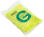 XINGO 1000 PCS 4 inch Cable Zip Ties, 18lbs Strength, Small Tie Wraps Self-Locking Nylon Zip Ties for Indoor and Outdoor Use (Apple Green)