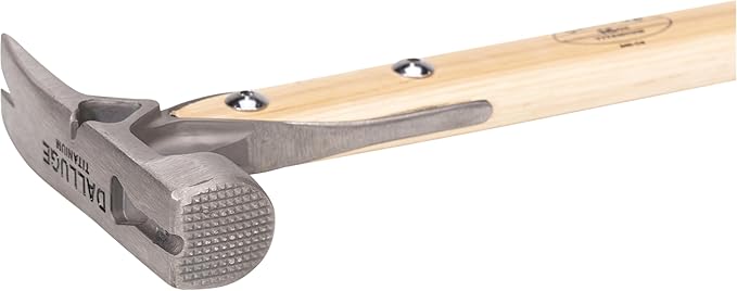 VAUGHAN DALLUGE 16 oz Titanium Hammer, Magnetic Nail Holder, Milled Face, VN07180