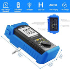 YF-6688B Digital Insulation Resistance Tester MegOhmmeter DC AC Voltmeter,Test Voltage 5000V,Insulation Resistance 200G Ohms with Large LCD Backlit and High Volt Indication