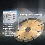 LSS 6 Inch Dry or Wet Cutting General Purpose Power Saw Segmented Diamond Blades for Concrete Stone Brick Masonry (Factory Direct Sale) (6")