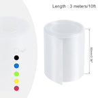 MECCANIXITY Battery Wrap PVC Heat Shrink Tubing 38mm Dia 60mm Flat 10 Feet(3meters) Clear Good Insulation for Battery Pack