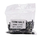 Fidioto AWG20 Wire Ferrules Terminals, 250pcs AWG20 Terminal Connector Wire Insulated Cord Pin Ends Terminals for Electric, Industrial, Chemical Industry, Power Control System, etc.