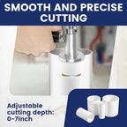 Inside Pipe Cutter For Pvc Pipe with 7 Saw Blades, 1/4" Hex Shank Stainless Steel Adjustable Internal Pipe Cutter Tool PVC Tubing Cutting Kit for Drill