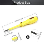 Fielect 5pcs Circuit Tester, Voltage Tester Pen Screwdriver Electric Test Detector, Phillips Screwdriver Test Pencil 100-500V