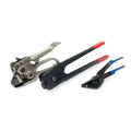 IDL Packaging Round Packages Strapping Tool Set for 1/2" Steel Strapping, 1100 lbs Break Strength – Tensioner, Sealer, Cutter for Metal Banding – Packaging Strapping Tool Kit to Secure Heavy Packages